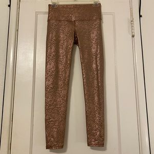 Noli, pink “sequin” leggings, size small, EUC